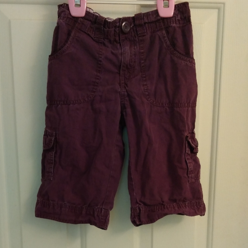 Faded Glory Purple Bermuda Cargo Shorts